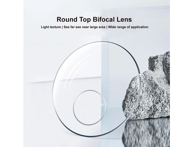 Spezifikation von 1.56 Round-Top Korrektionsgläsern mit Entspiegelungsbeschichtung in Photogray/Braun