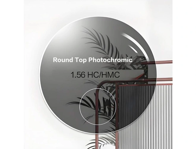Spezifikation von 1.56 Round-Top Korrektionsgläsern mit Entspiegelungsbeschichtung in Photogray/Braun