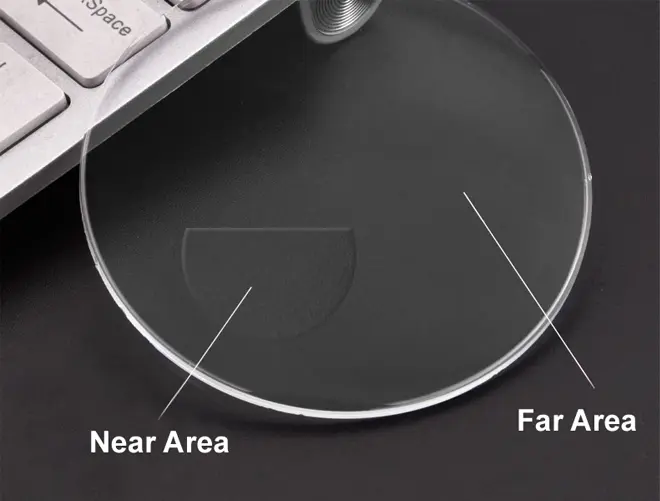 Spezifikation von 1.49 CR39 Flat Top unbeschichteten Bifokalgläsern nach Rezept für Presbyopen