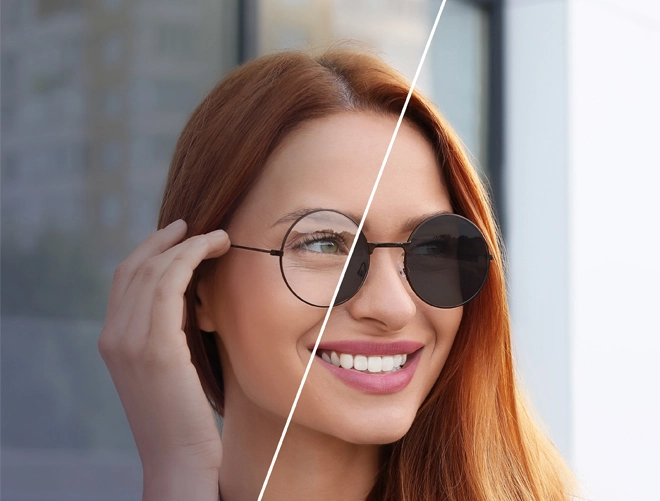 Spezifikation des 1.67 Antireflex-Photochrom-Glases für Augenschutz und blendfreie Optik