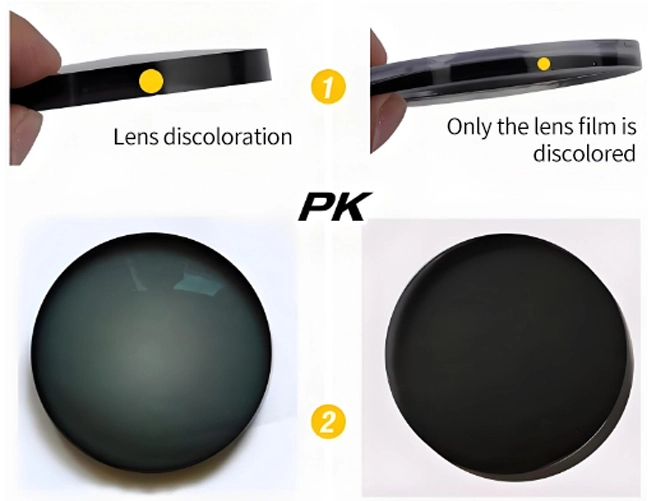 Spezifikation der 1,59 PC-Polycarbonat-Brillengläser mit Blaulichtfilter und HMC-Beschichtung