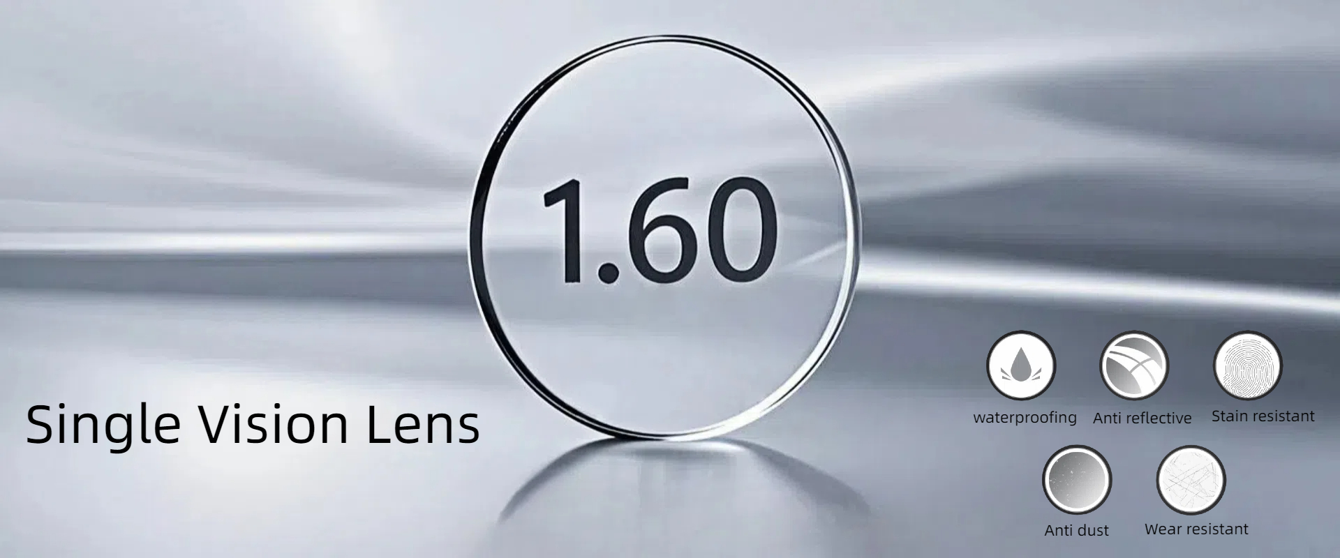 1.61 Einstärkenglas