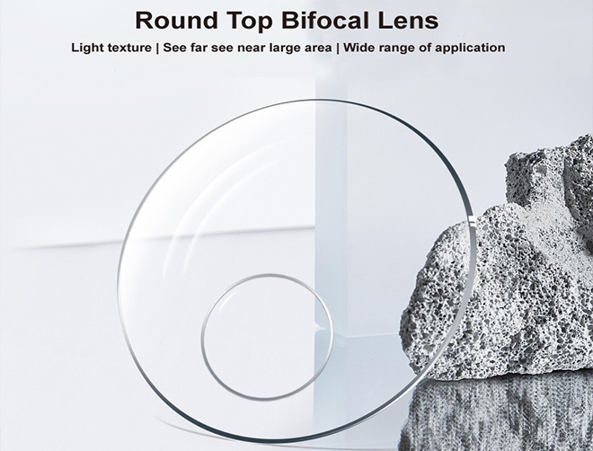 Spezifikation der Brillengläser 1.56 Blue Block UV410 Rundtop Bifokalglas